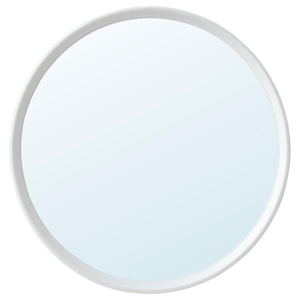 HÄNGIG Miroir, blanc/rond, 10 1/4 "
