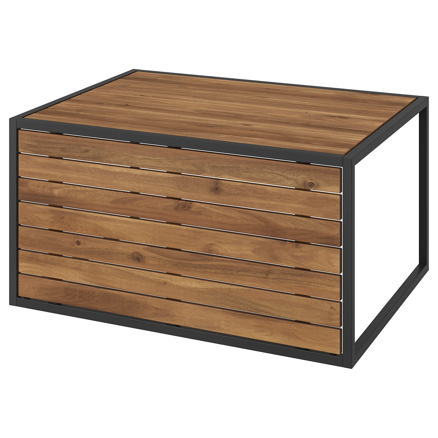HÅKANSKÄR Table basse, extérieur/teinté brun clair, 31 1/2x25 1/4 "