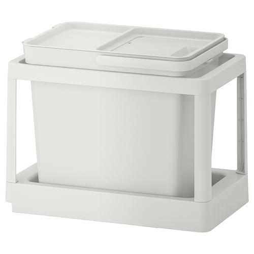 HÅLLBAR Solution tri des déchets, coulissant/gris clair, 6 gallon