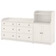 HAUGA Rangement, blanc, 81 7/8x45 5/8 "