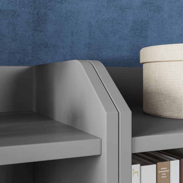 HAUGA Rangement, gris, 54 3/4x18 1/8x45 5/8 "