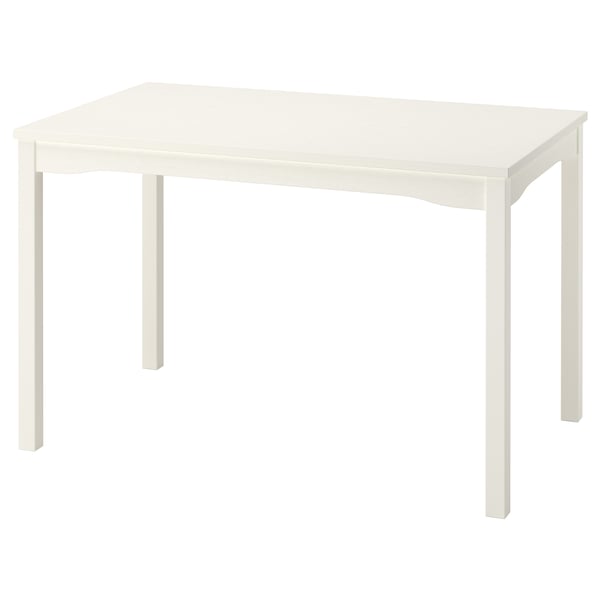 HAUGA Table, blanc/bouleau plaqué, 46 1/2x29 1/8 "