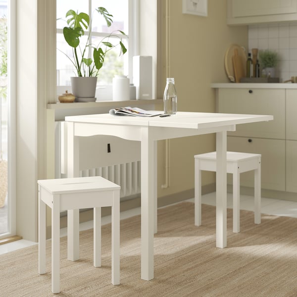 HAUGA Tabouret, blanc