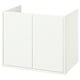 HAVBÄCK Meuble-lavabo à portes, blanc, 30x21x25 1/8 "