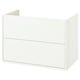 HAVBÄCK Meuble-lavabo à tiroirs, blanc, 36x21x25 1/8 "