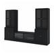 HAVSTA Agenc rangt télé/vitrines, noir, 126 3/4x18 1/2x83 1/2 "