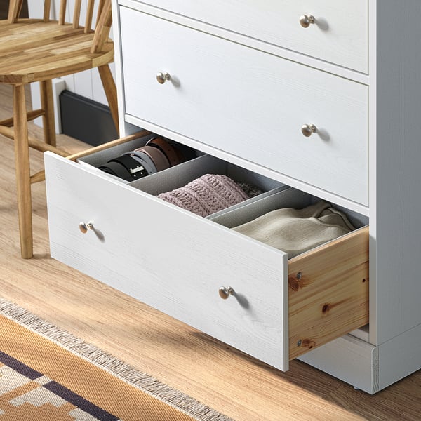 HAVSTA Commode à 3 tiroirs, blanc, 31 7/8x18 1/2x35 "