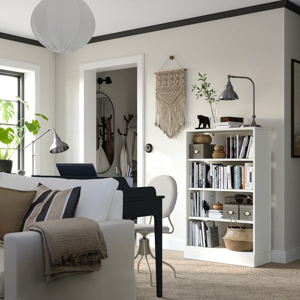 HAVSTA Étagère avec plinthe, blanc, 31 7/8x14 5/8x52 3/4 "
