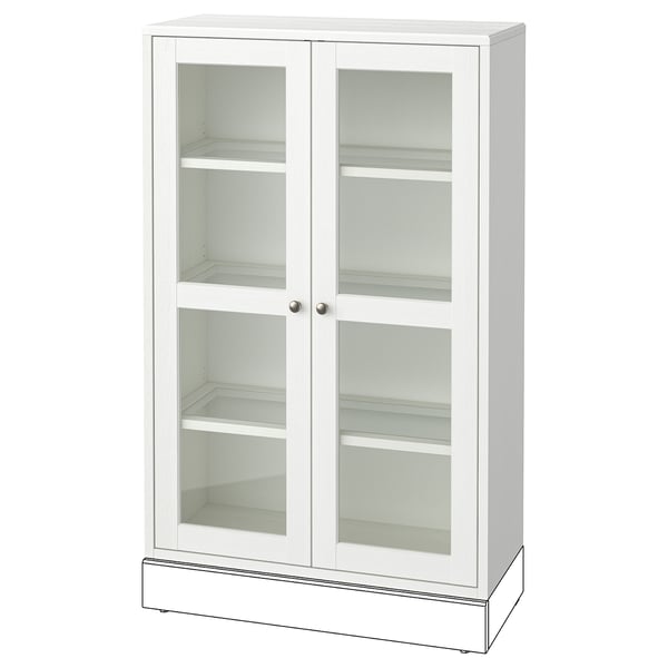 HAVSTA Vitrine, blanc, 31 7/8x13 3/4x48 3/8 "