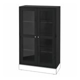HAVSTA Vitrine, noir, 31 7/8x13 3/4x48 3/8 "