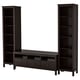 HEMNES Agencement meuble télé, brun-noir, 96 1/2x77 1/2 "