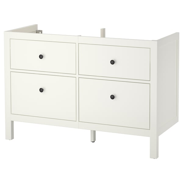 HEMNES Meuble-lavabo à tiroirs, blanc, 48x32 3/8 "