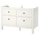 HEMNES Meuble-lavabo à tiroirs, blanc, 48x32 3/8 "