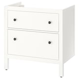 HEMNES Meuble-lavabo à tiroirs, blanc, 30x32 3/8 "