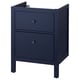 HEMNES Meuble-lavabo à tiroirs, bleu, 24x32 3/8 "