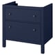 HEMNES Meuble-lavabo à tiroirs, bleu, 30x32 3/8 "