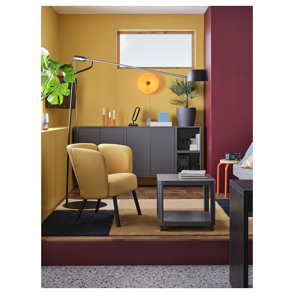 HERRÅKRA Fauteuil, Diseröd jaune foncé