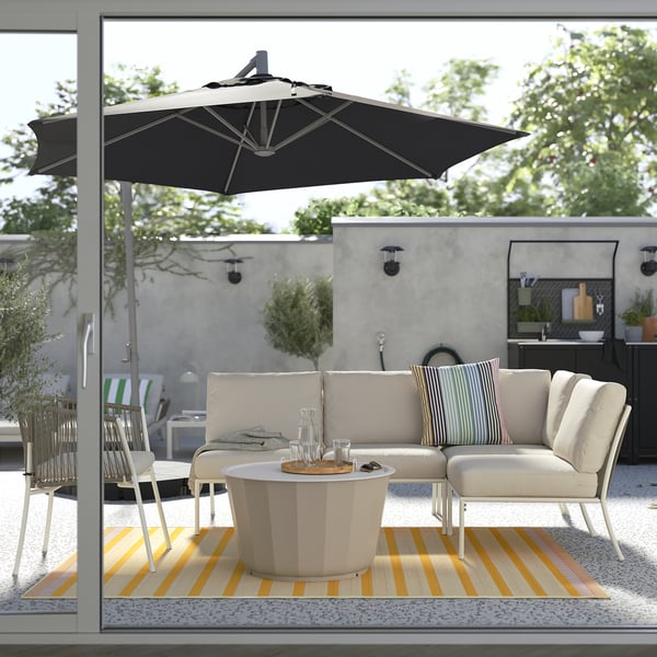HISSÖ Parasol suspendu, anthracite, 118 1/8 "