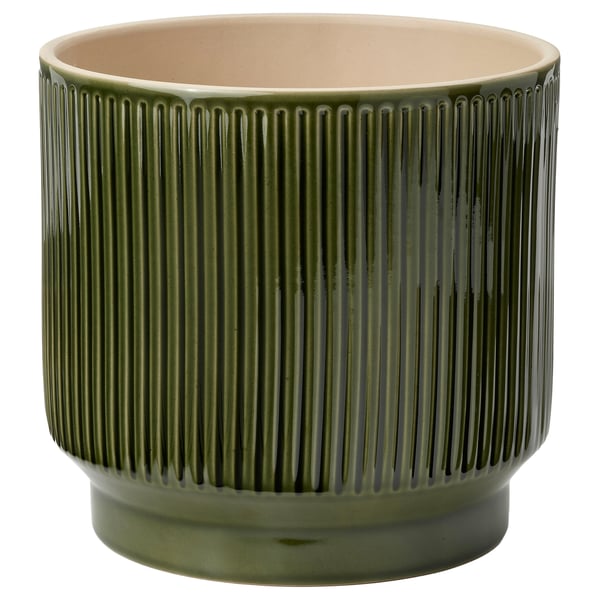 HONUNGSPALM Cache-pot, intérieur/extérieur/vert, 7 ½ "