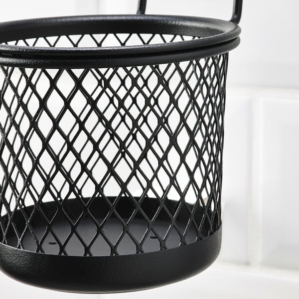 HULTARP Contenant, noir/filet, 5 1/2x6 1/4 "