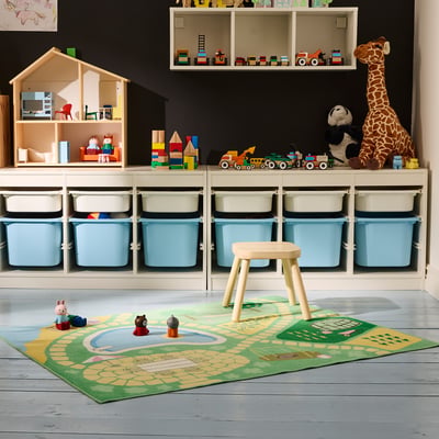 HUSSPARV Tapis, vert, 3 ' 3 "x4 ' 4 "