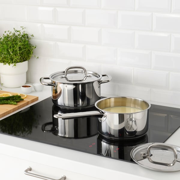 IKEA 365+ Casserole avec couvercle, acier inox, 2 qt