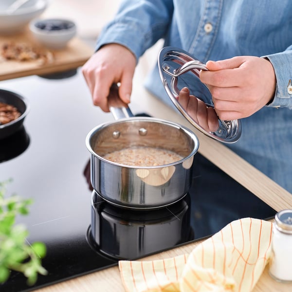 IKEA 365+ Casserole avec couvercle, acier inox, 1.1 qt