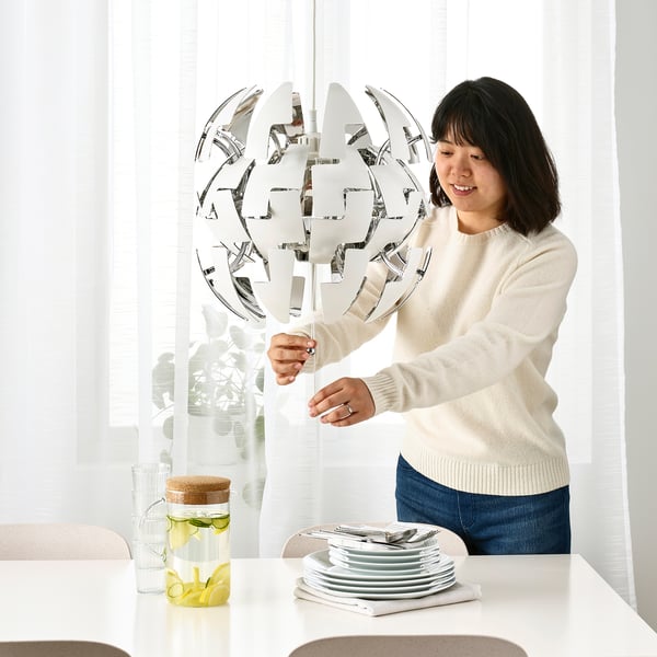 IKEA PS 2014 Suspension, blanc/gris argent, 14 "