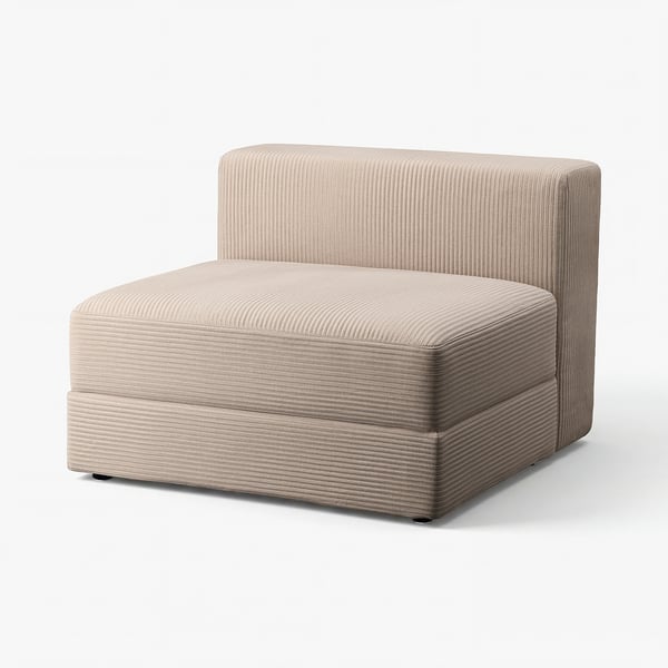 JÄTTEBO Module 1,5 place avec rangement, Samsala gris-beige