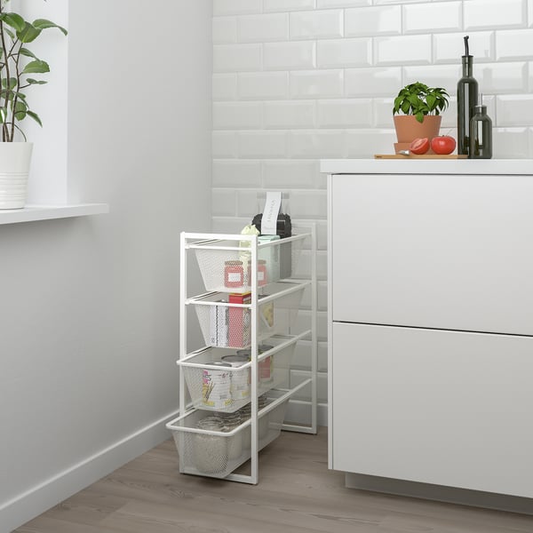 JONAXEL Rangement, blanc, 9 7/8x20 1/8x27 1/2 "