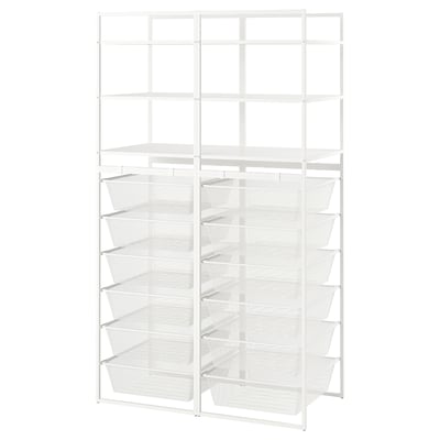 JONAXEL Rangement ouvert, blanc, 39x20 1/8x68 1/8 "