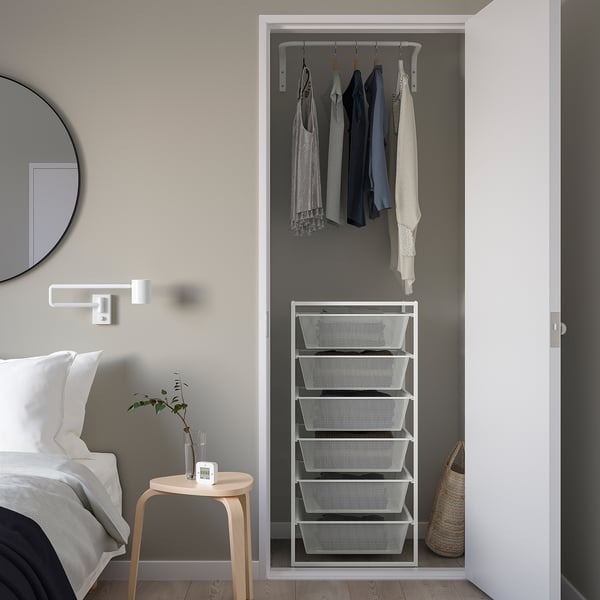 JONAXEL Structure, blanc, 19 5/8x20 1/8x41 "