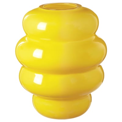 KÄLLARHALS Vase, jaune, 8 ¾ "