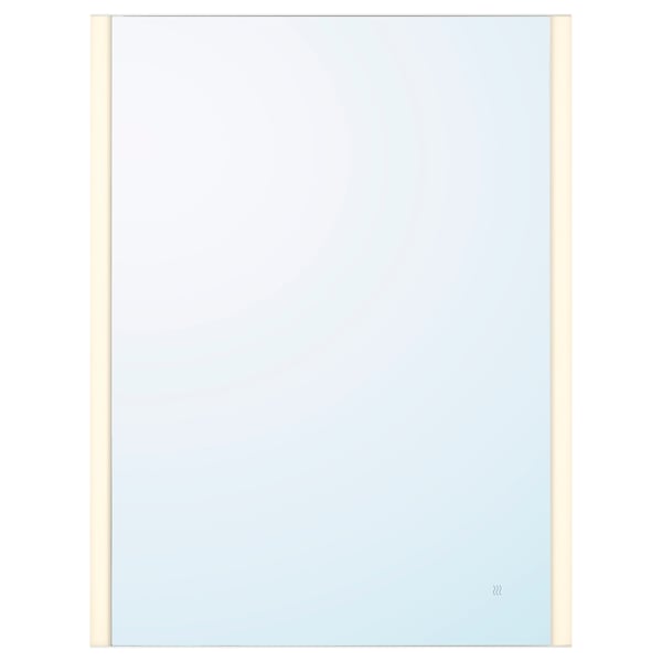 KÄRRSJÖN Miroir à éclairage intégré, antibuée, 23 5/8x31 1/2 "