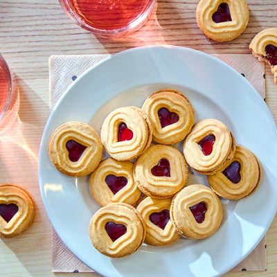 KAFFEREP Biscuits fourrés framboise, 6 oz