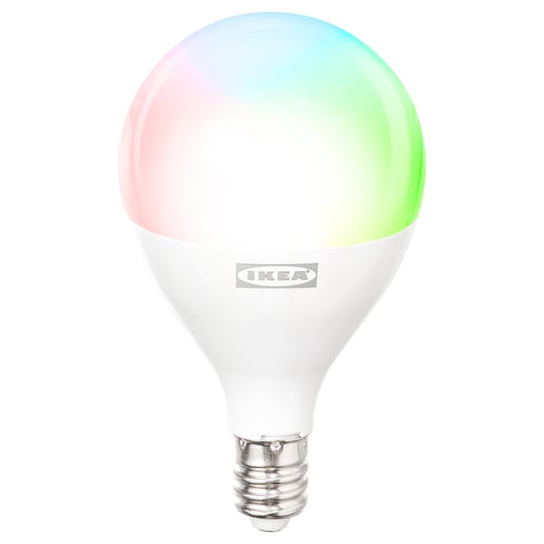 KAJPLATS Ampoule DEL E12 800 lumens, intelligent spectres couleur et blanc/globe/blanc opalin, 2 "