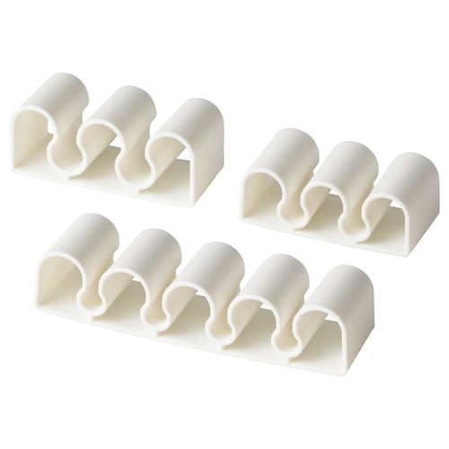KALKSTUFF Range-câble, jeu de 3, blanc