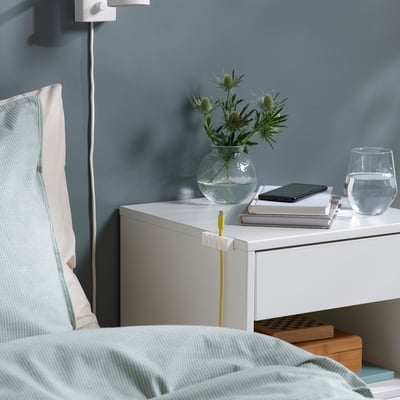 KALKSTUFF Range-câble, jeu de 3, blanc