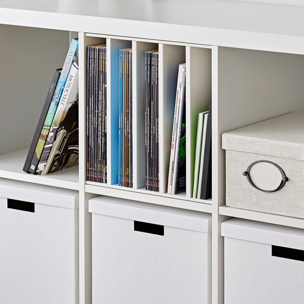 KALLAX Accessoire 4 tablettes, blanc, 13x13 "