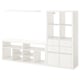 KALLAX / LACK Agencement meuble télé, blanc, 88 1/4x15 3/8x57 7/8 "