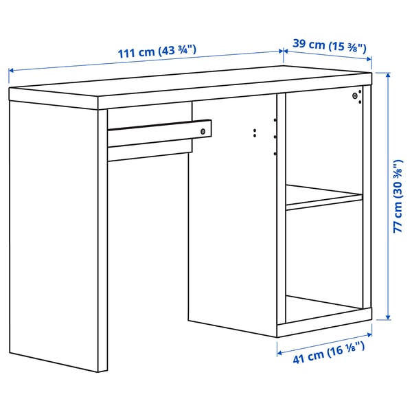 KALLAX / LOBERGET Bureau et chaise, blanc