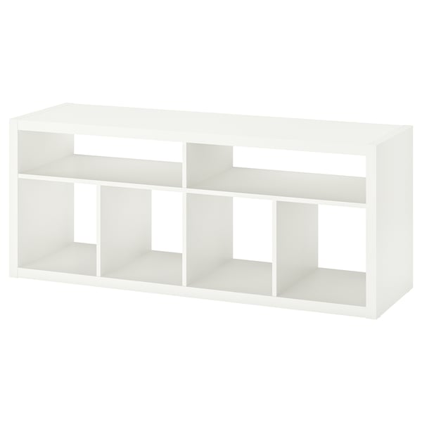 KALLAX Meuble télé, blanc, 57 3/4x23 1/2 "