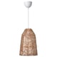 KAPPELAND / HAVSDJUP Suspension, blanc/rotin, 11 3/8 "