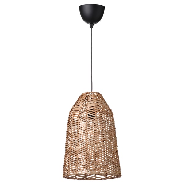 KAPPELAND / HAVSDJUP Suspension, noir/rotin, 11 3/8 "