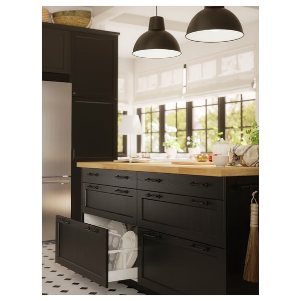 KARLBY Comptoir, chêne/plaqué, 98x1 1/2 "