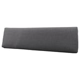 KLAGSHAMN Housse pour coussin dossier, Skiftebo gris foncé