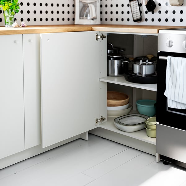KNOXHULT Cuisine d'angle, blanc