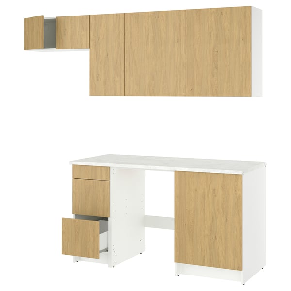 KNOXHULT Cuisine, eff chêne, 93x24x88 "