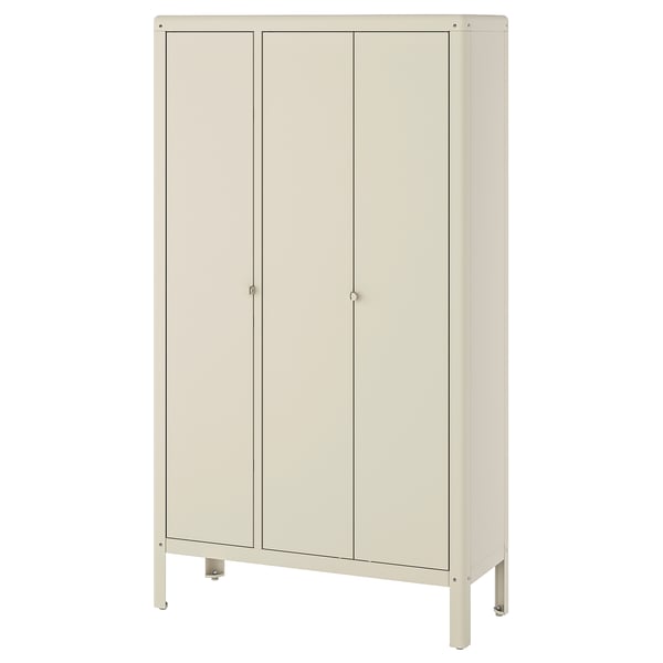 KOLBJÖRN Armoire, beige extérieur/intérieur, 35x63 "