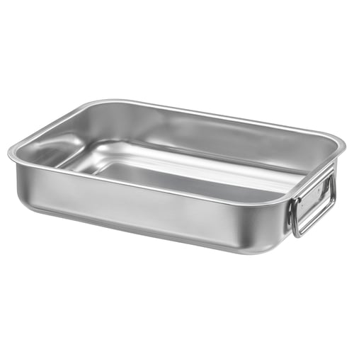 KONCIS Plat à four, acier inox, 10 ¼x7 ¾ "